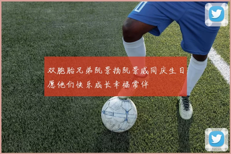 双胞胎兄弟阮景扬阮景威同庆生日愿他们快乐成长幸福常伴
